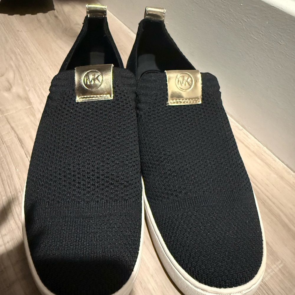 Michael Kors Black and Gold Men's Sneakers